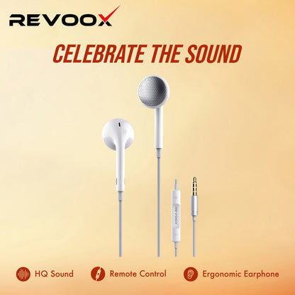 🎧 REVOOX RE-E09 Wired Earphones – 3.5mm Jack 🔊